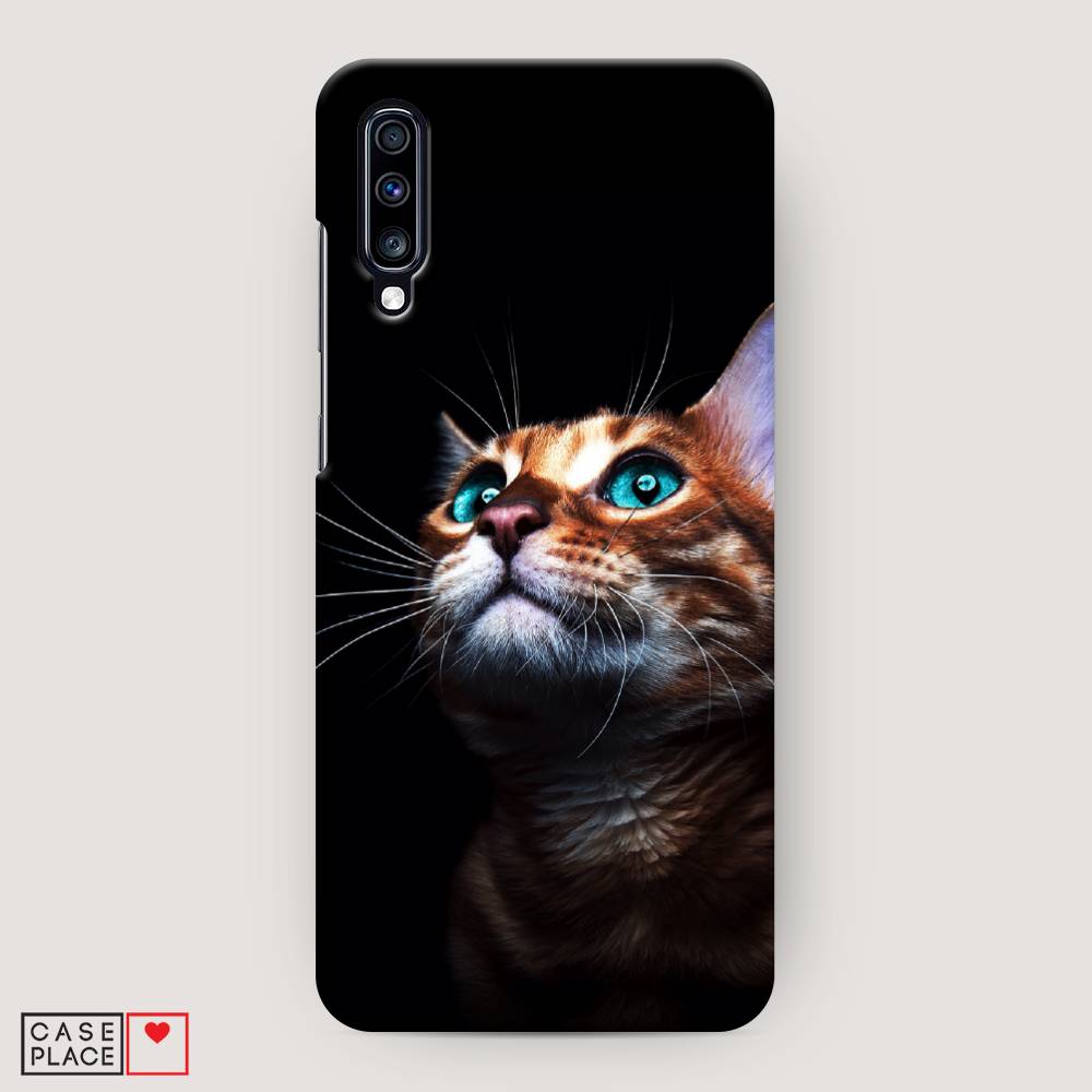

Пластиковый чехол "Мечтательный кот" на Samsung Galaxy A70, 28120-1