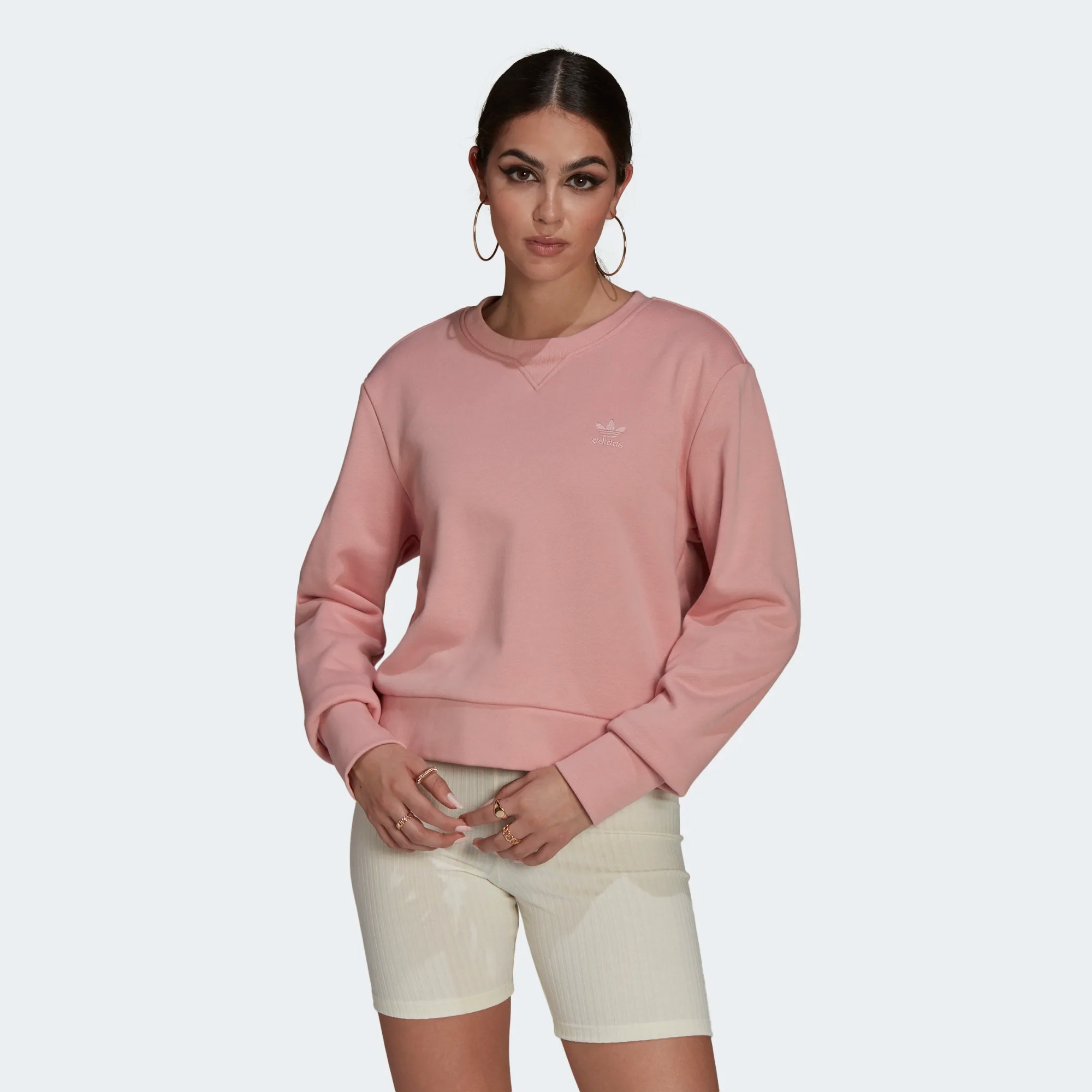 

Свитшот женский Adidas Sweater розовый 32 EU, Sweater