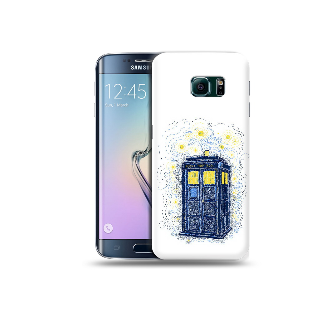 

Чехол MyPads Tocco для Samsung Galaxy S6 Edge будка рисунок, Прозрачный, Tocco
