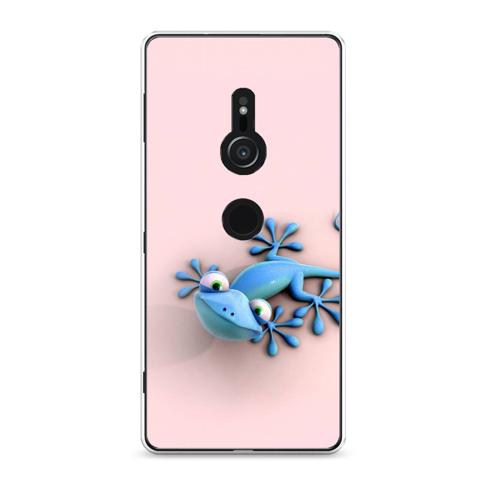 

Чехол Awog на Sony Xperia XZ2 "Голубая ящерка", Разноцветный, 52850-2