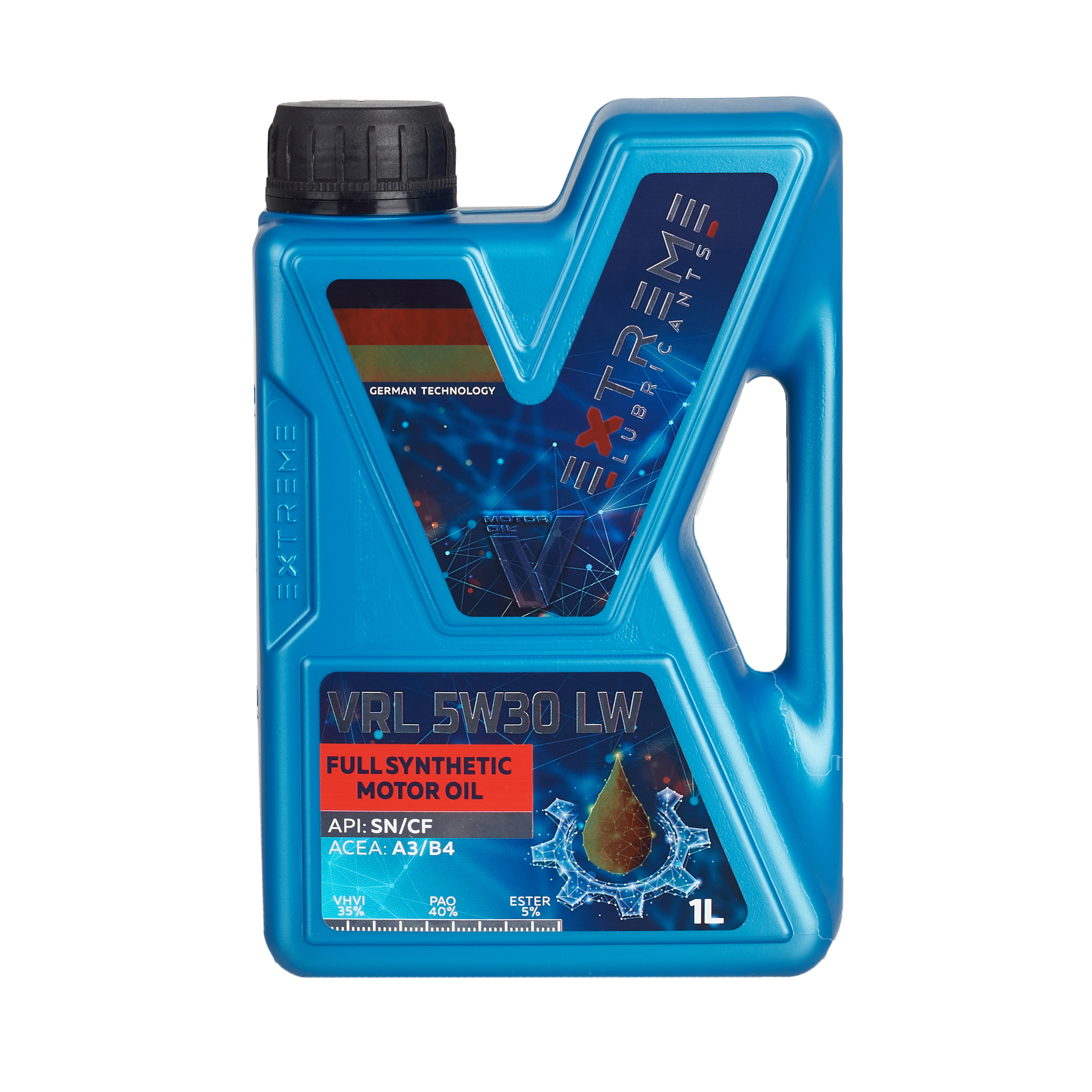 фото Моторное масло extreme vrl 5w-30 lw (1 л) exvrl5w30lw1l extreme lubricants