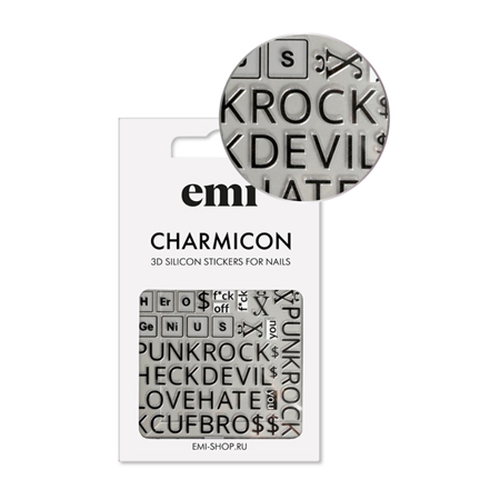 EMi 3D-стикеры 183 Punk Rock Charmicon 3D Silicone Stickers 232₽