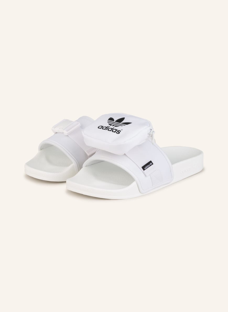 

Сланцы женские Adidas 1001233982 белые 38 RU (доставка из-за рубежа), 1001233982