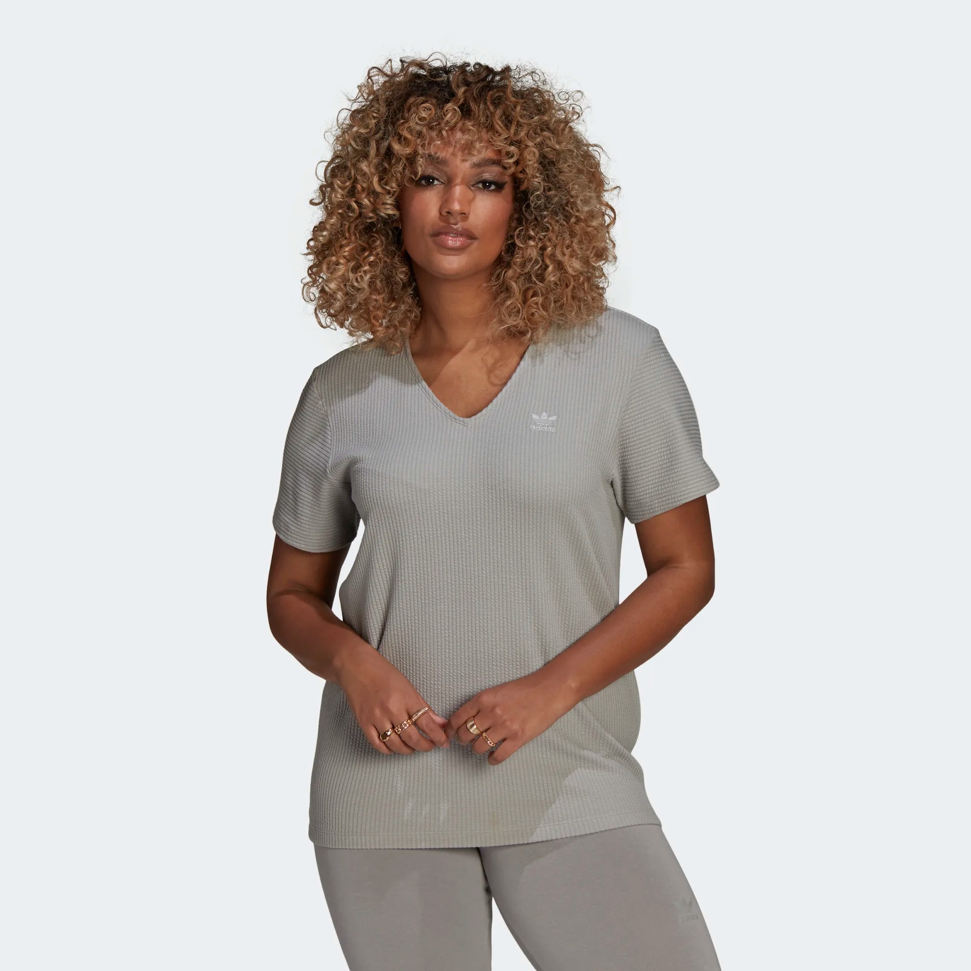 Футболка женская Adidas Loose Tee серая 36