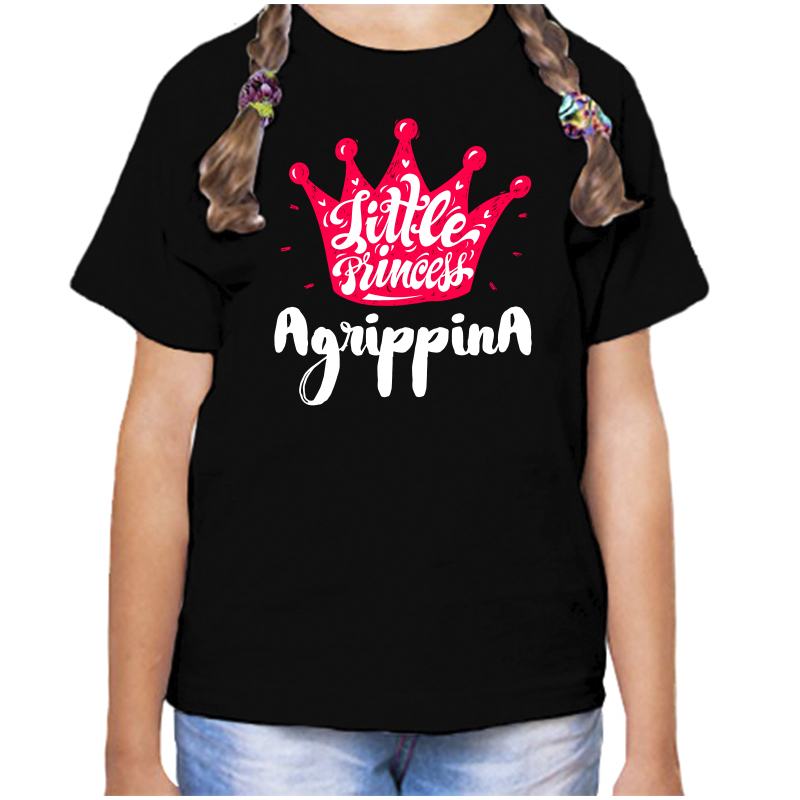 

Футболка девочке черная 32 р-р little princess агриппина, Черный, fdd_little_princess_agrippina