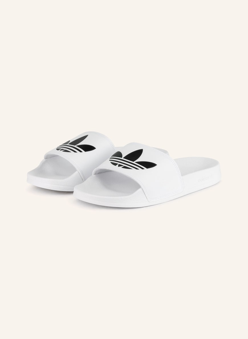 Сланцы унисекс Adidas 1001233966 белые 44.5 RU (доставка из-за рубежа)