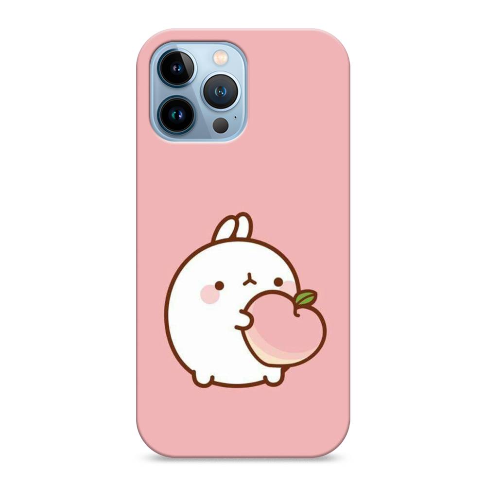 

Пластиковый чехол "Кролик с персиком" на Apple iPhone 13 Pro Max, 14420-1