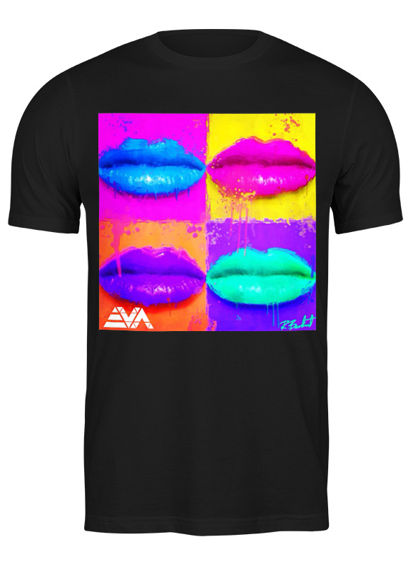 

Футболка мужская Printio Pop lips черная S, Черный, Pop lips