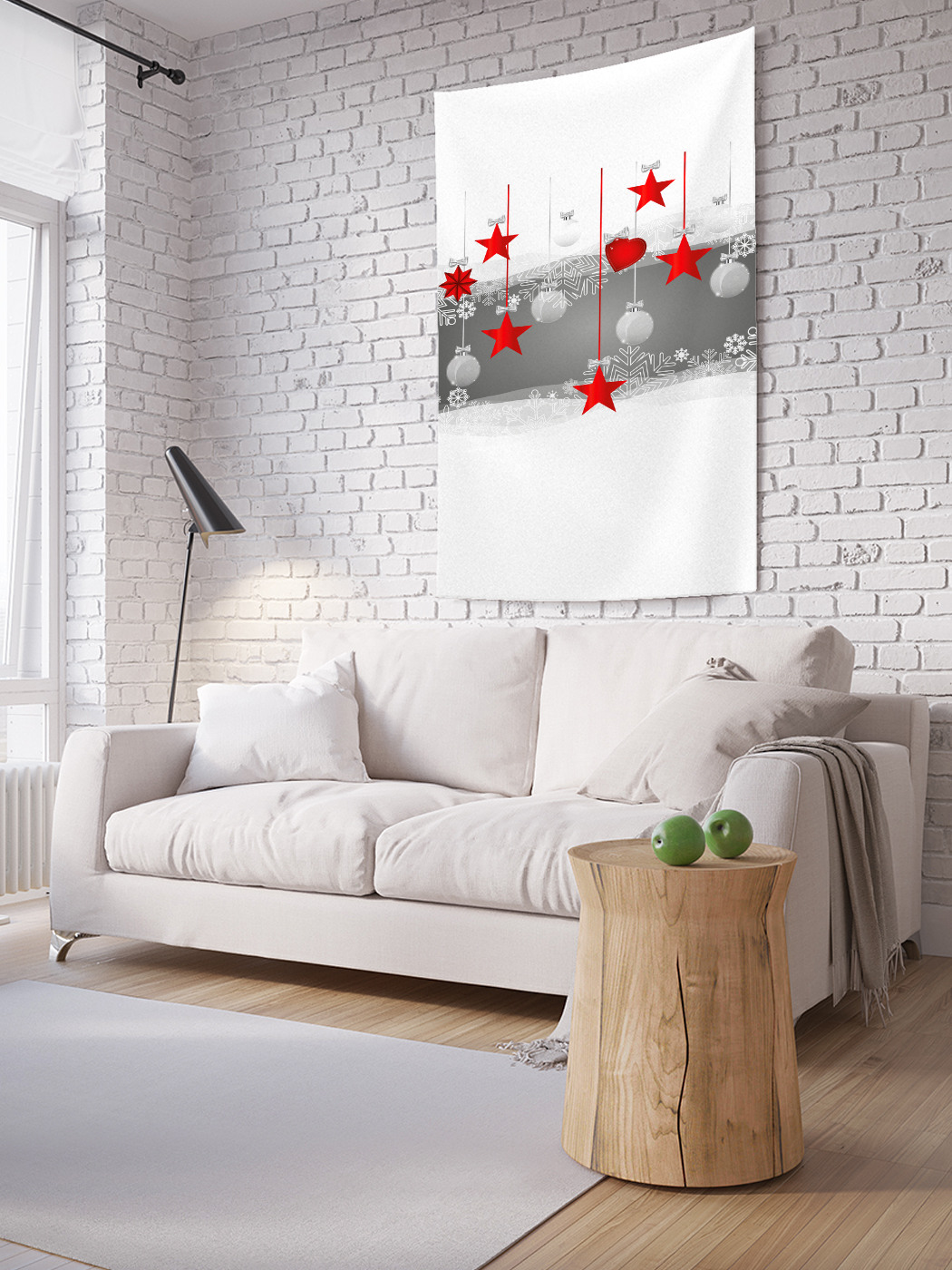 

Вертикальное фотопанно на стену JoyArty Снежный праздник 100x150 см, Снежный праздник
