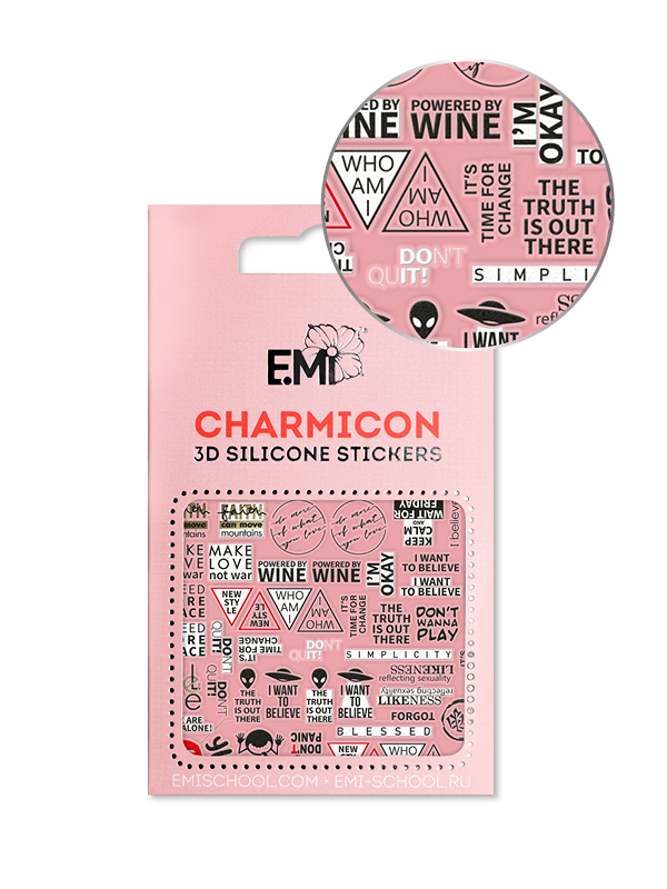 

E.Mi, 3D-стикеры №141 Street Art Charmicon 3D Silicone Stickers, Разноцветный