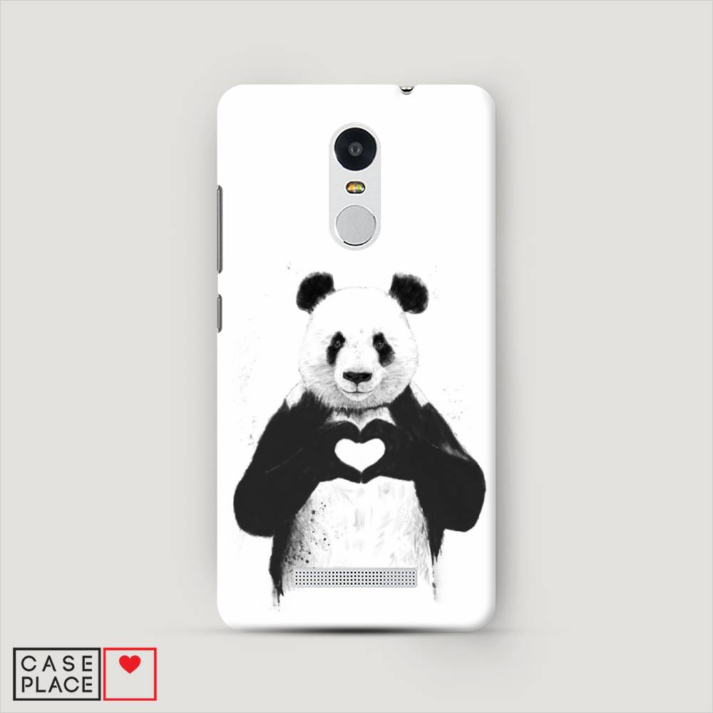 

Пластиковый чехол "Панда love" на Xiaomi Redmi Note 3