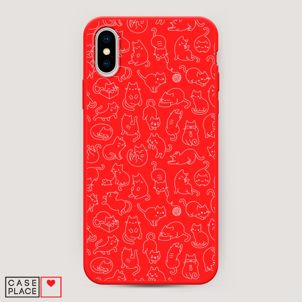 

Чехол Awog на Apple iPhone XS Max (10S Max) / Айфон XS Max (10S Max) "Шкодливые котики", Разноцветный, 11953-1