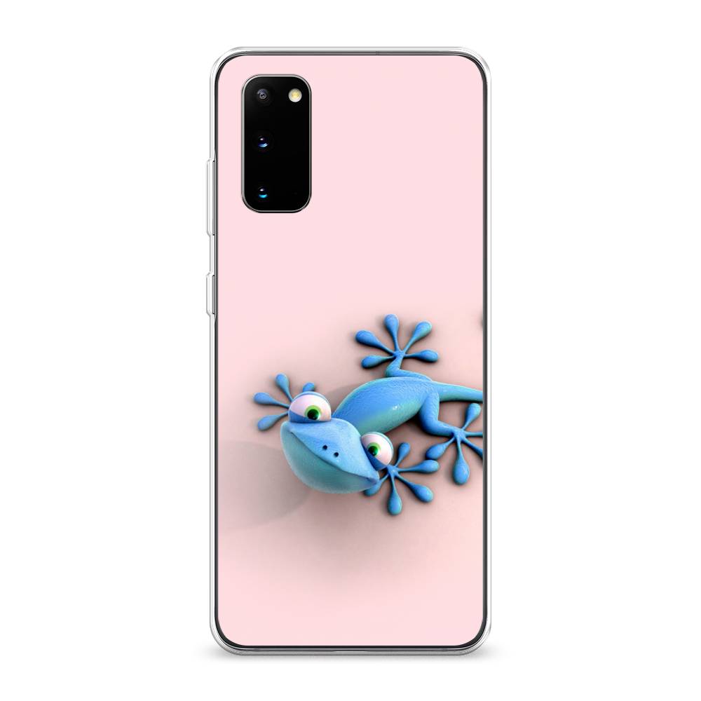 

Чехол Awog на Samsung Galaxy S20 "Голубая ящерка", Разноцветный, 29250-2