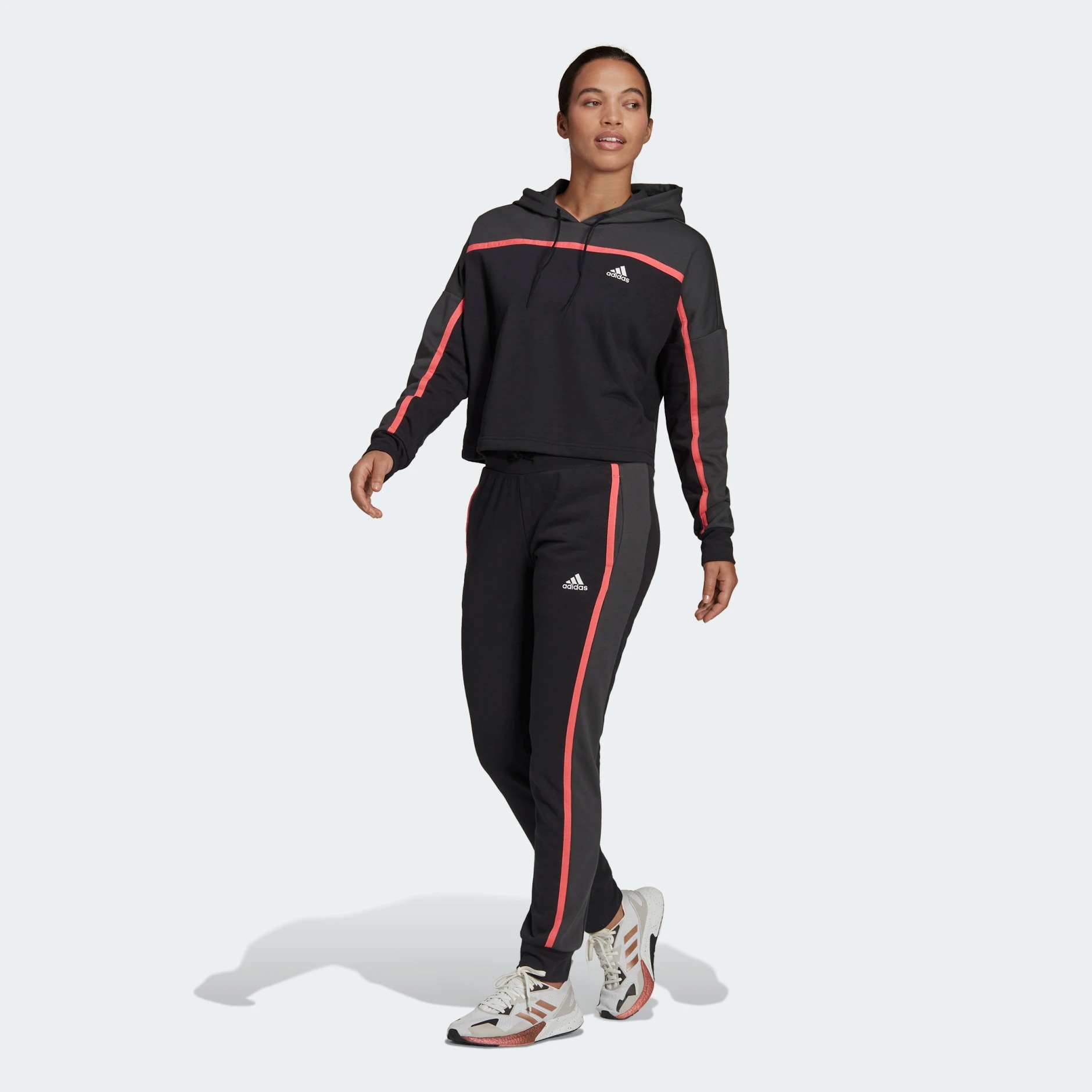 фото Костюм женский adidas w subt block track suit черный xs