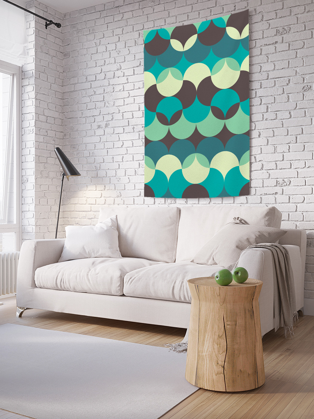 

Вертикальное фотопанно на стену JoyArty Чешуйчатые круги 100x150 см, Чешуйчатые круги