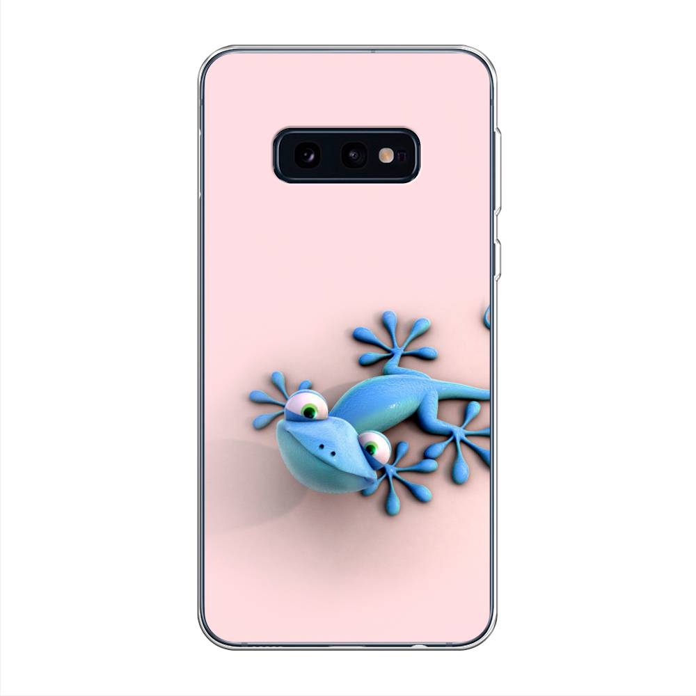 

Чехол Awog на Samsung Galaxy S10E "Голубая ящерка", Разноцветный, 27250-2