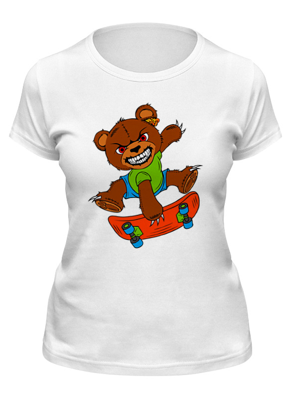 

Футболка женская Printio happy bear белая XL, Белый, happy bear