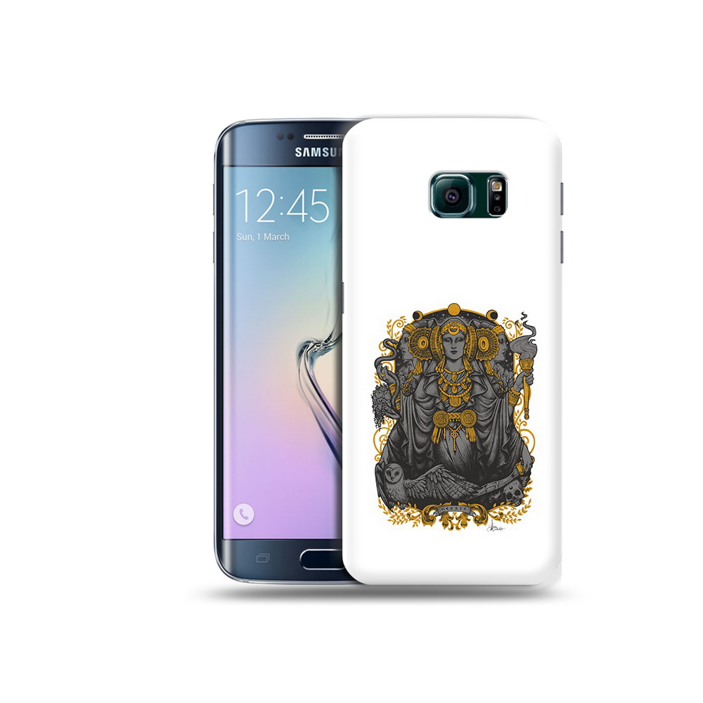 

Чехол MyPads Tocco для Samsung Galaxy S6 Edge божество с золотыми элементами, Прозрачный, Tocco