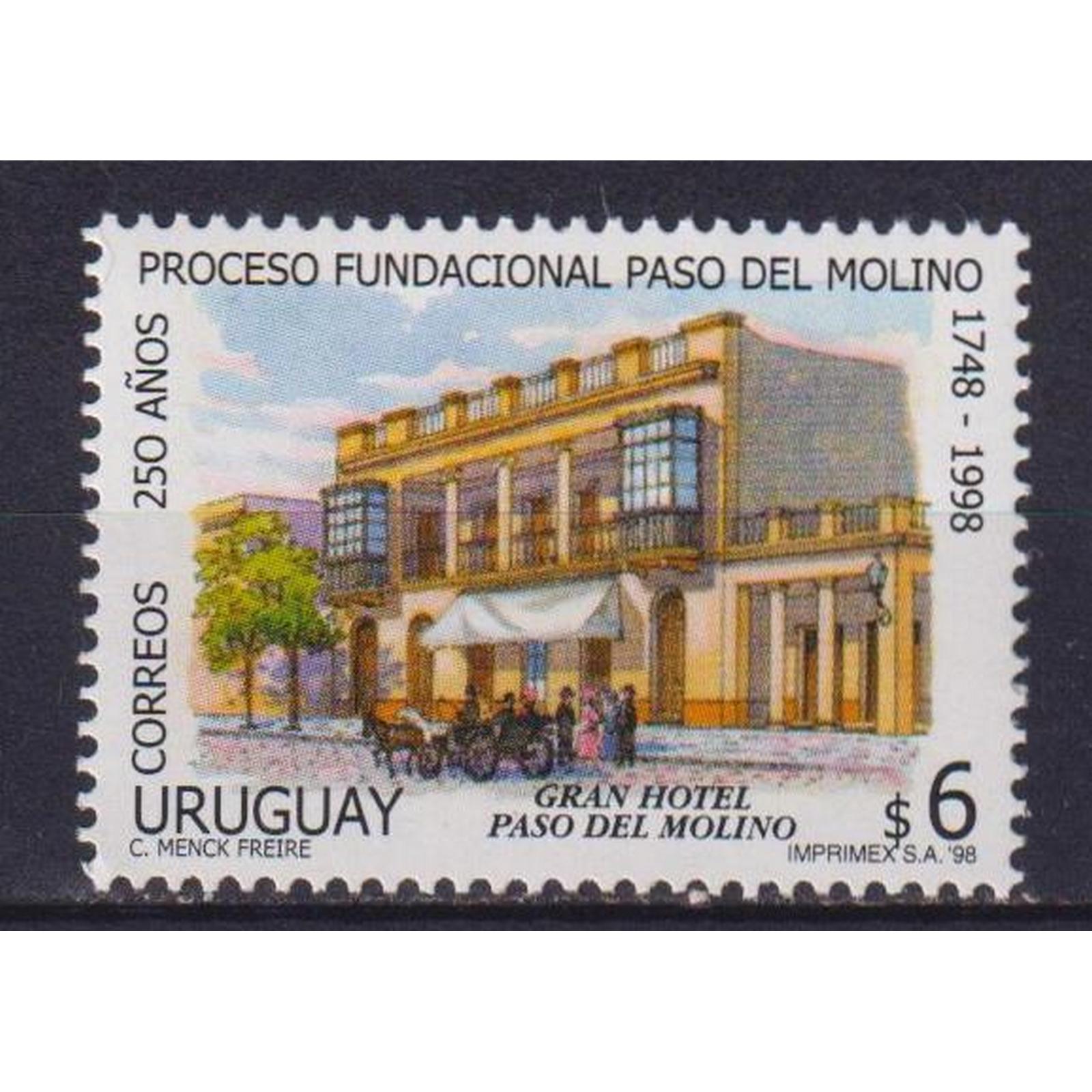 фото Почтовые марки уругвай 250 лет со дня основания пасо-дель-молино туризм почтовые марки мира