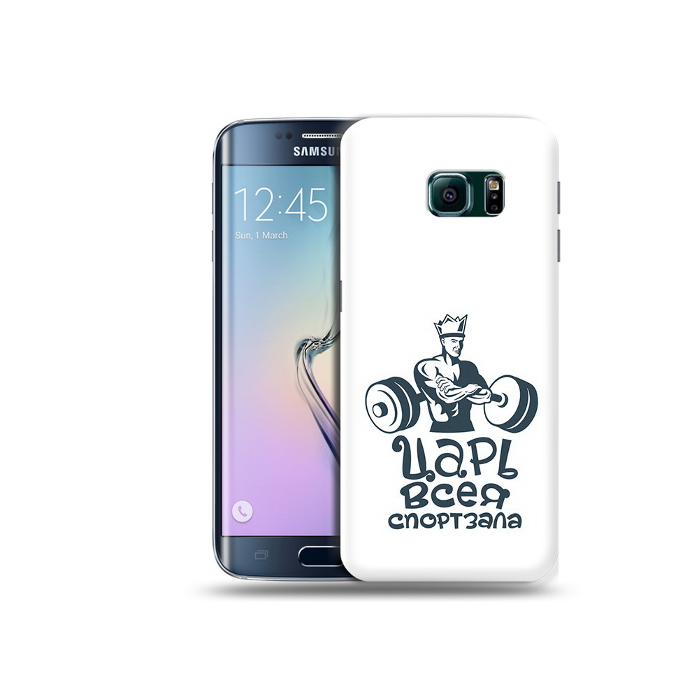 

Чехол MyPads Tocco для Samsung Galaxy S6 Edge бодибилдинг царь спортзала, Прозрачный, Tocco