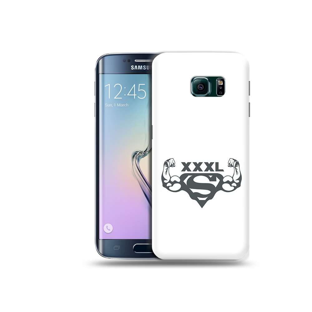 

Чехол MyPads Tocco для Samsung Galaxy S6 Edge бодибилдинг супермен, Прозрачный, Tocco