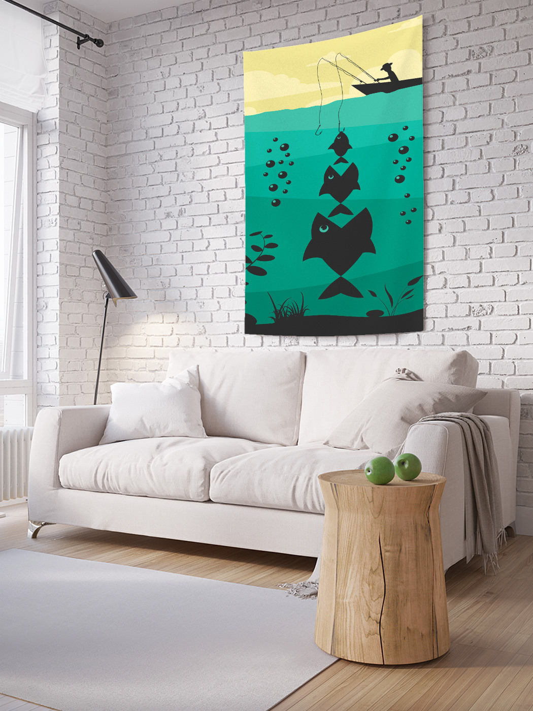 

Вертикальное фотопанно на стену JoyArty Рыбацкое веселье 100x150 см, Рыбацкое веселье