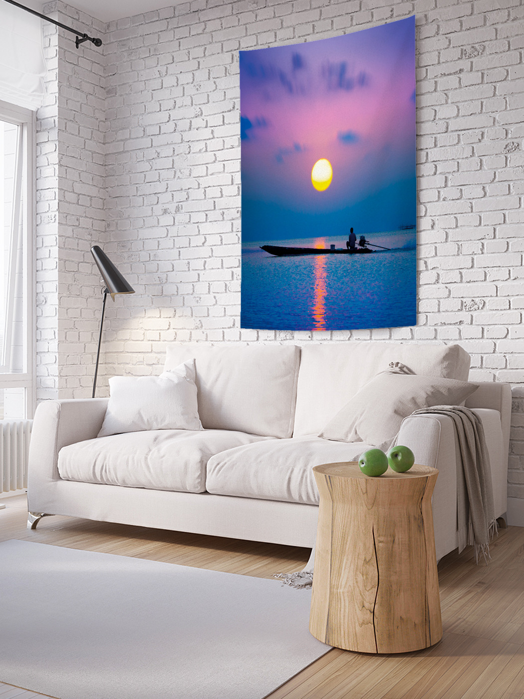 

Вертикальное фотопанно на стену JoyArty Рыбак на закате 100x150 см, Рыбак на закате