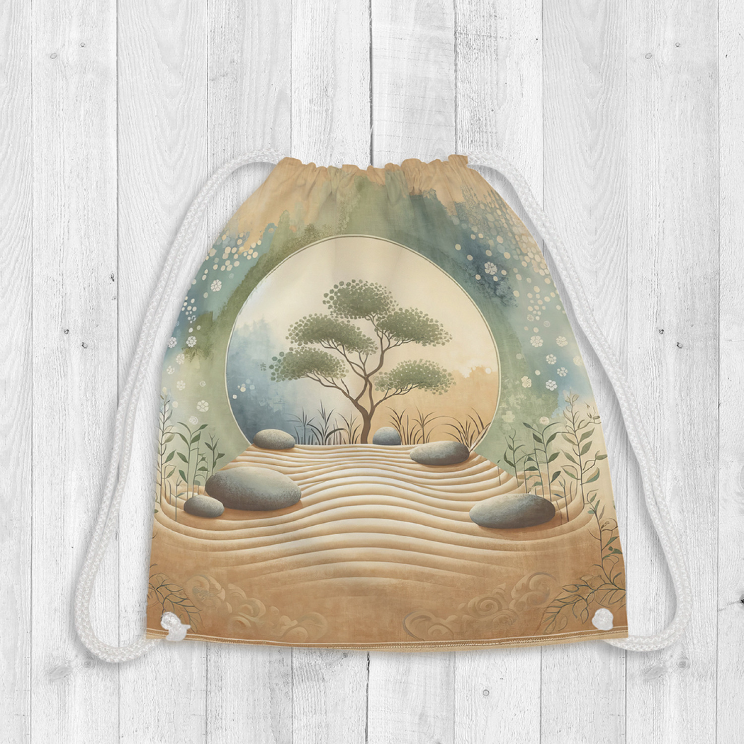 

Сумка мешок для обуви JoyArty Дерево в акварели 38x40 bpa 429999, Серый, Дерево в акварели