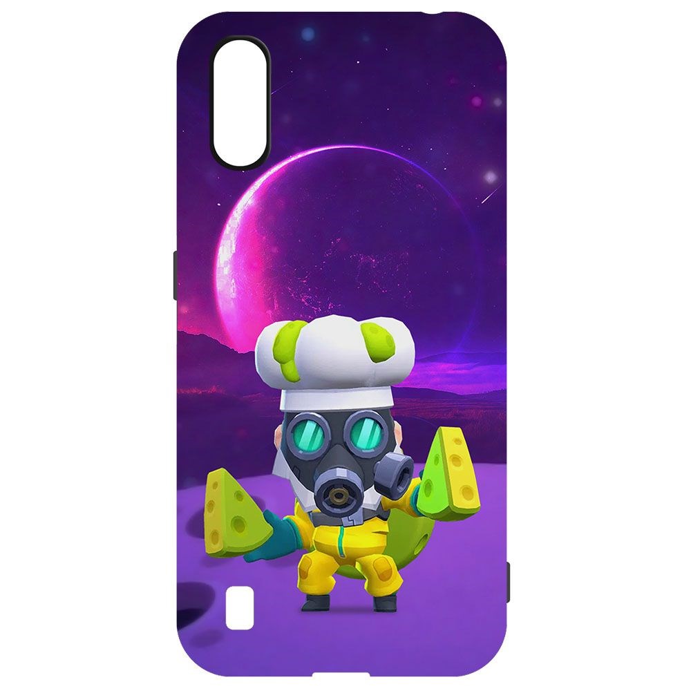 

Чехол-накладка Krutoff Brawl Stars - Майк с плесенью для Samsung Galaxy M01 (M015), Черный