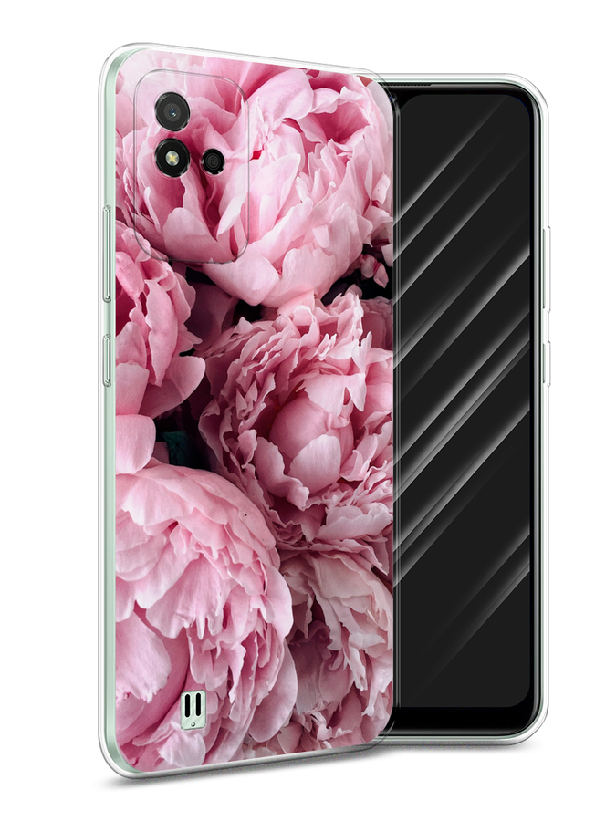 

Чехол Awog на Realme Narzo 50i "Нежные пионы", Разноцветный, 2510050-8