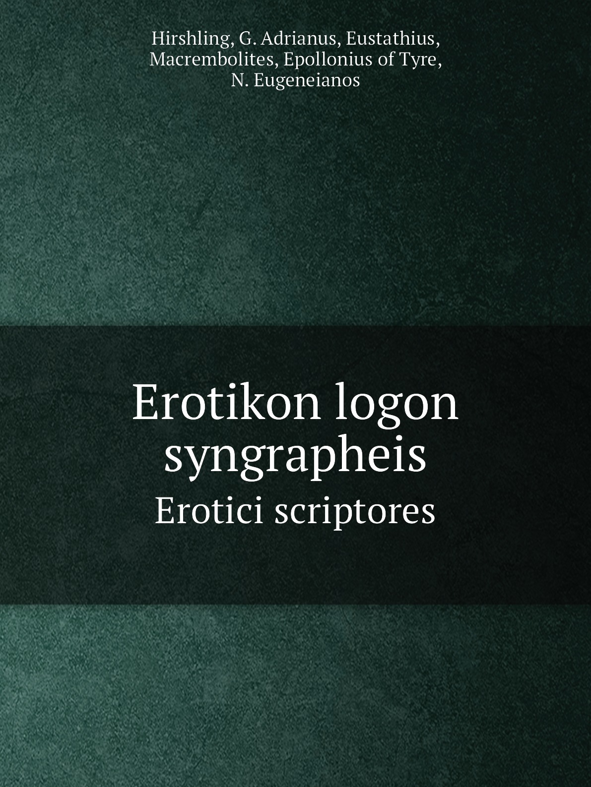 

Erotikon logon syngrapheis