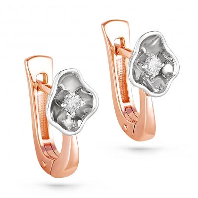 

Серьги из красного золота с бриллиантом Kabarovsky 12-0855-1000, 12-0855-1000