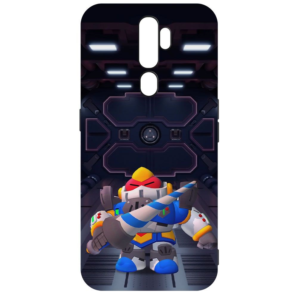 

Чехол-накладка Krutoff Brawl Stars - Паладин Вольт-Меха для Oppo A5 (2020), Черный