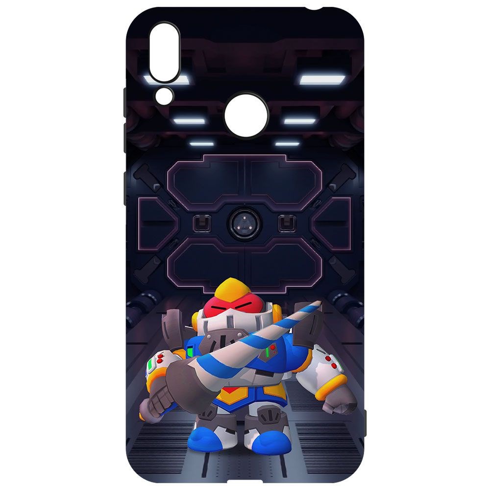 

Чехол-накладка Krutoff Brawl Stars - Паладин Вольт-Меха для Huawei Y7 (2019), Черный