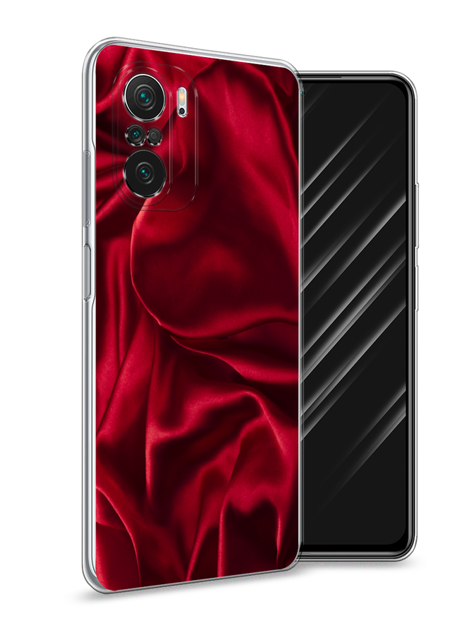 

Чехол Awog на Poco F3/Redmi K40/Mi 11i "Текстура красный шелк", Разноцветный, 310150-3