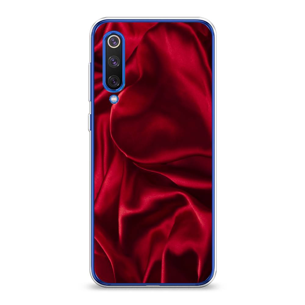 фото Силиконовый чехол "текстура красный шелк" на xiaomi mi9 se awog