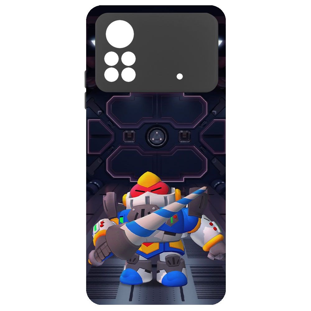 

Чехол-накладка Krutoff Brawl Stars - Паладин Вольт-Меха для Xiaomi Poco X4 Pro 5G, Черный