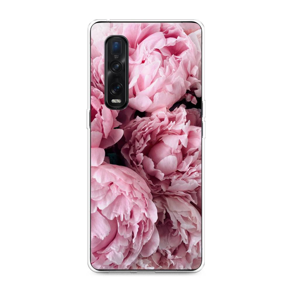 

Чехол Awog на Oppo Find X2 Pro "Нежные пионы", Разноцветный, 253350-8