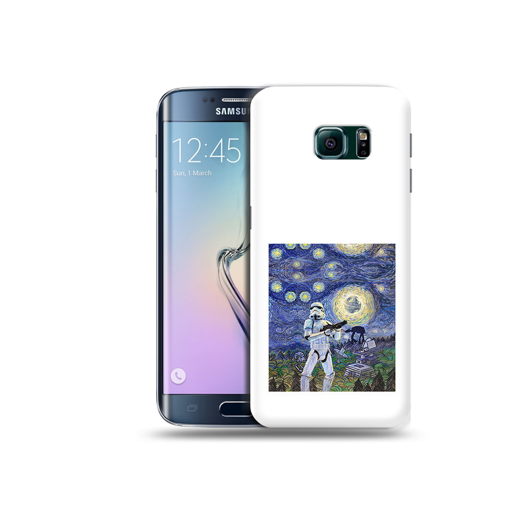 

Чехол MyPads Tocco для Samsung Galaxy S6 Edge star wars звездная ночь, Прозрачный, Tocco
