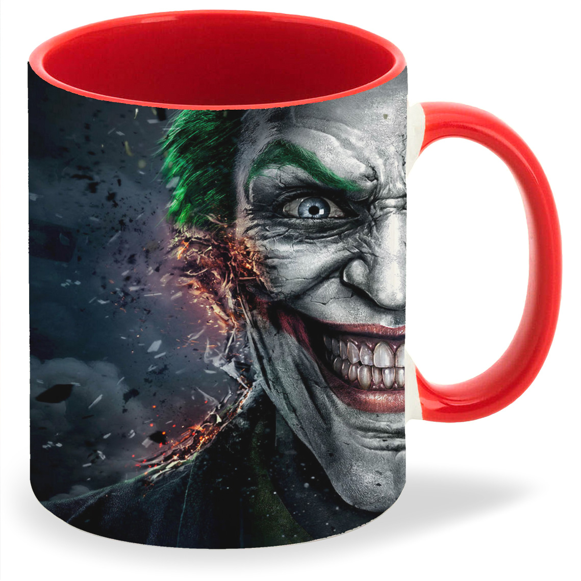 

Кружка CoolPodarok injustice gods among us Джокер Взрыв Обломки Дым, injustice gods among us Джокер Взрыв Обломки Дым