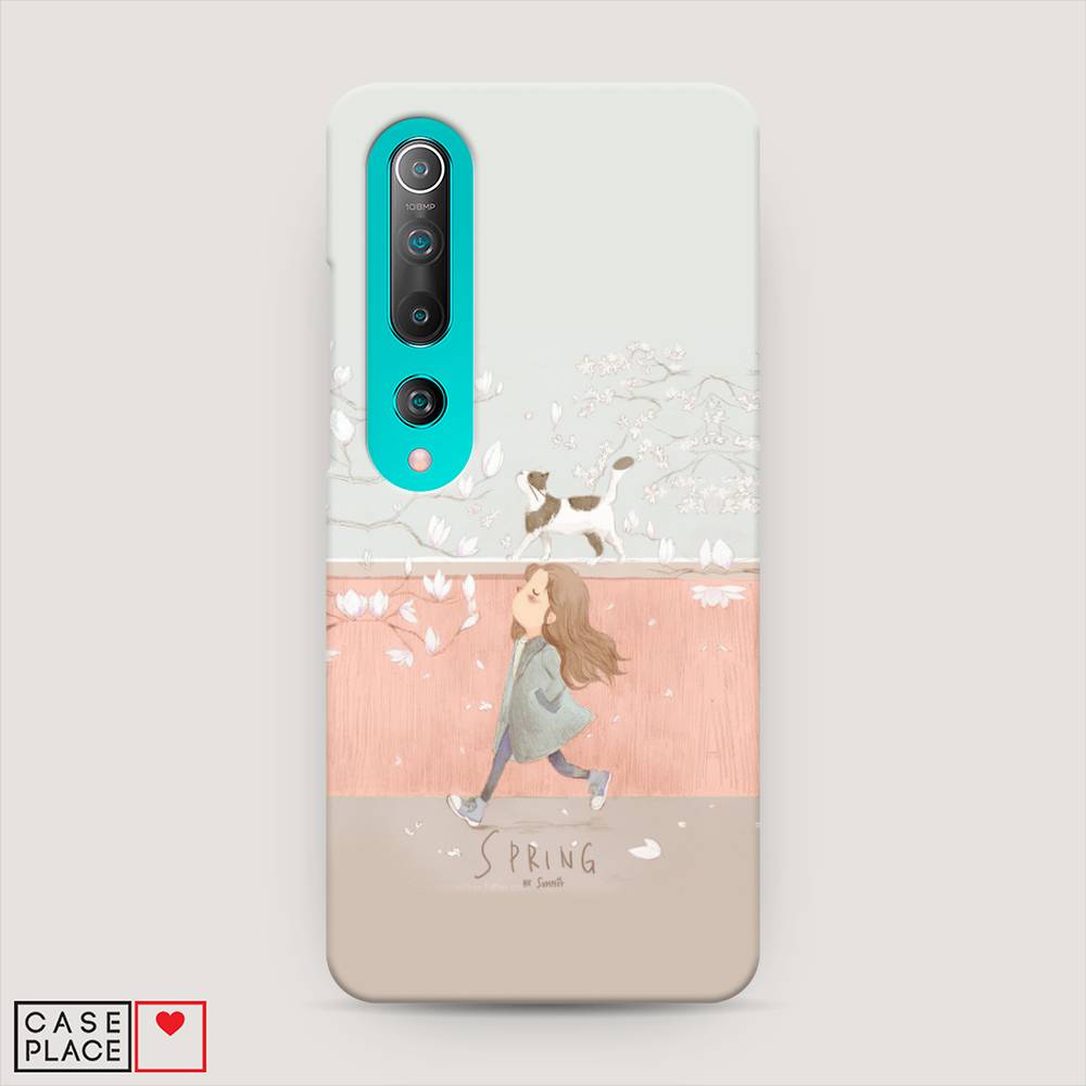 

Пластиковый чехол "Девочка-весна" на Xiaomi Mi 10, 37520-5