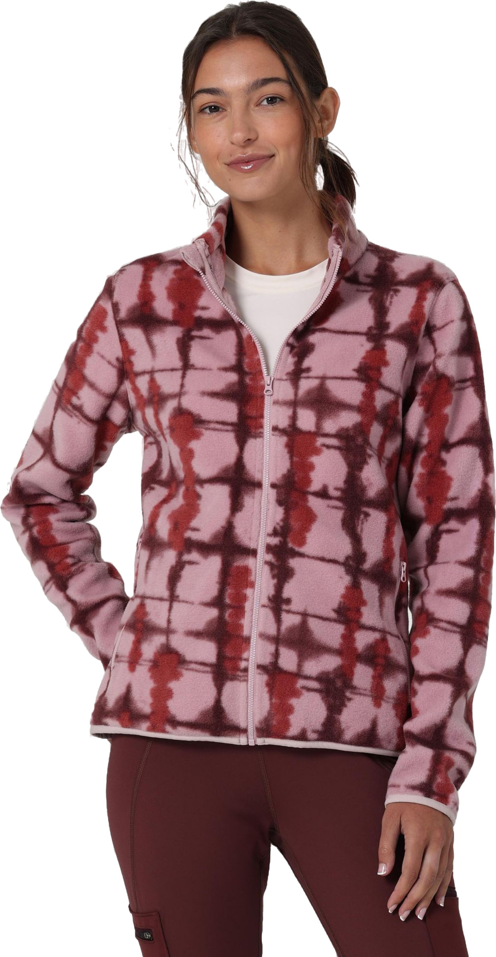 Толстовка женская Wrangler Women Full Zip Fleece Jacket Lilac Shib розовая L