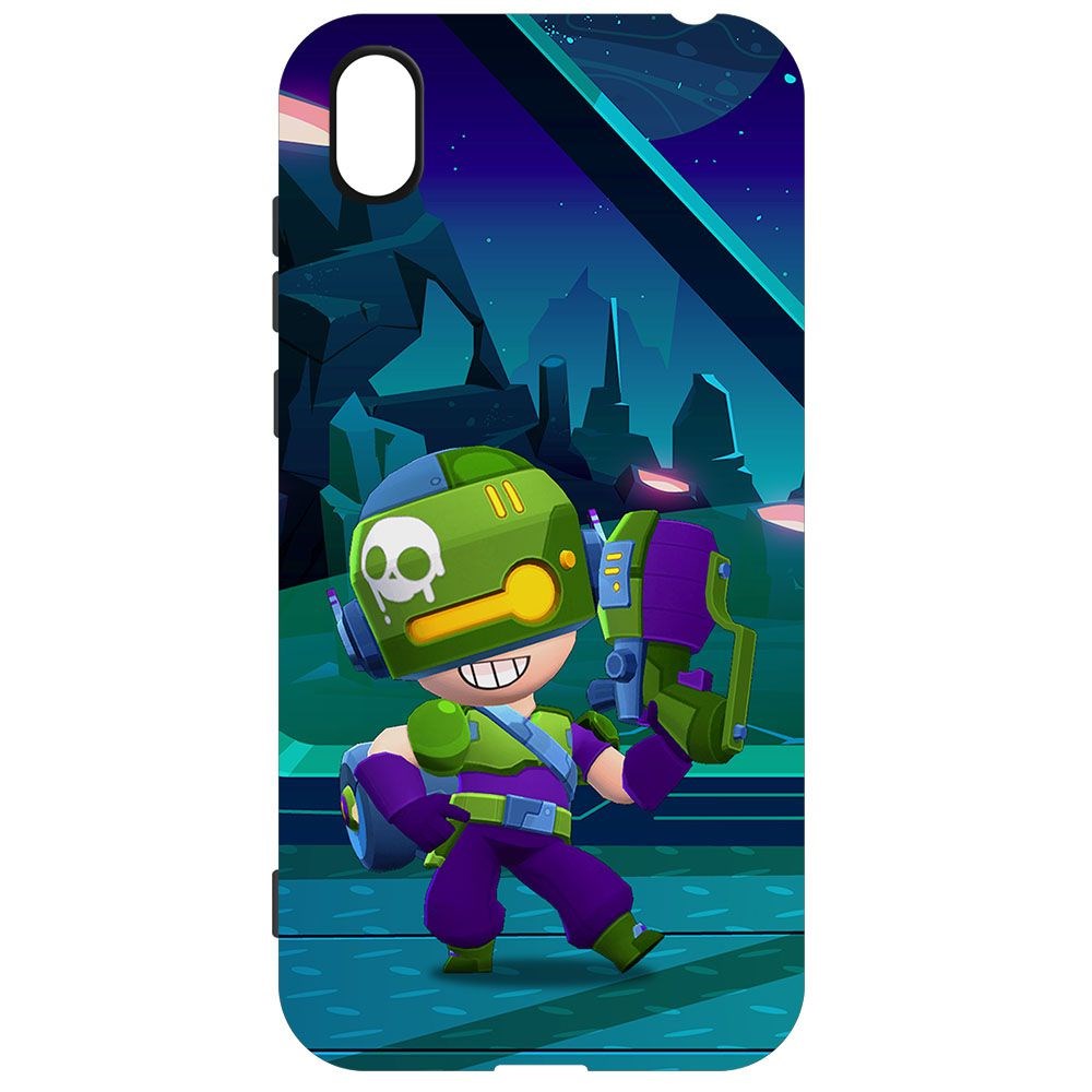 

Чехол-накладка Krutoff Brawl Stars - Контрабандистка Пенни для Honor 8S Prime, Черный