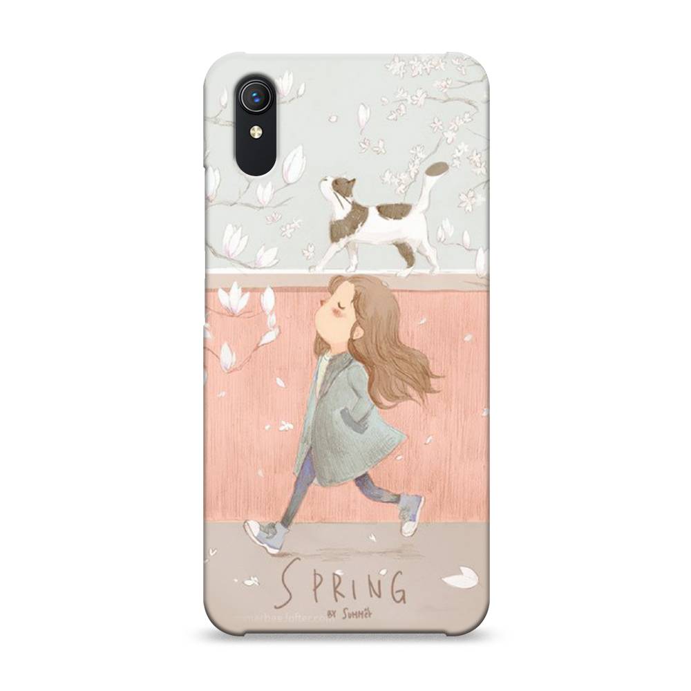 

Пластиковый чехол "Девочка-весна" на Vivo Y1s, 263220-5