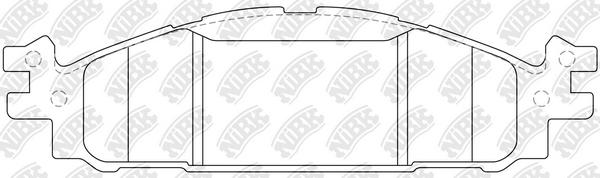 

Тормозные колодки NiBK передние pn0622