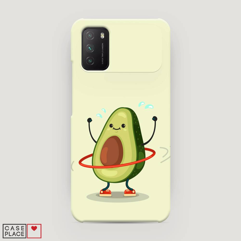 

Пластиковый чехол "Авокадо с обручем" на Xiaomi Poco M3, 39520-7