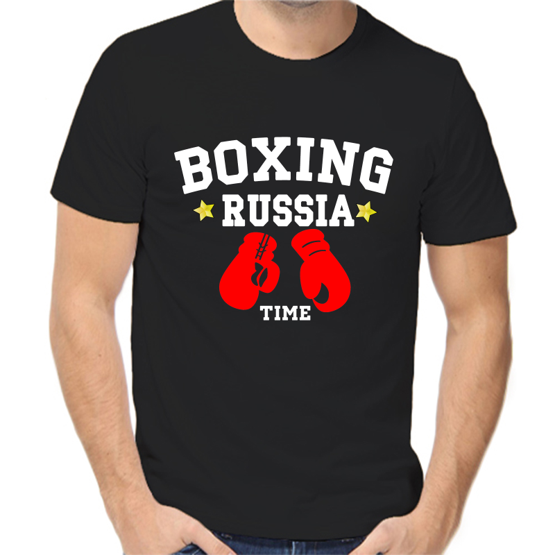 

Футболка мужская черная 46 р-р boxing russia time 2, Черный, fm_rossiyskiy_boks.534