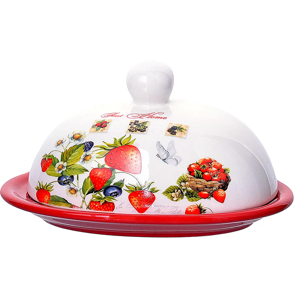 

Масленка с крышкой Loraine 30320 KSMB-30320, Красный
