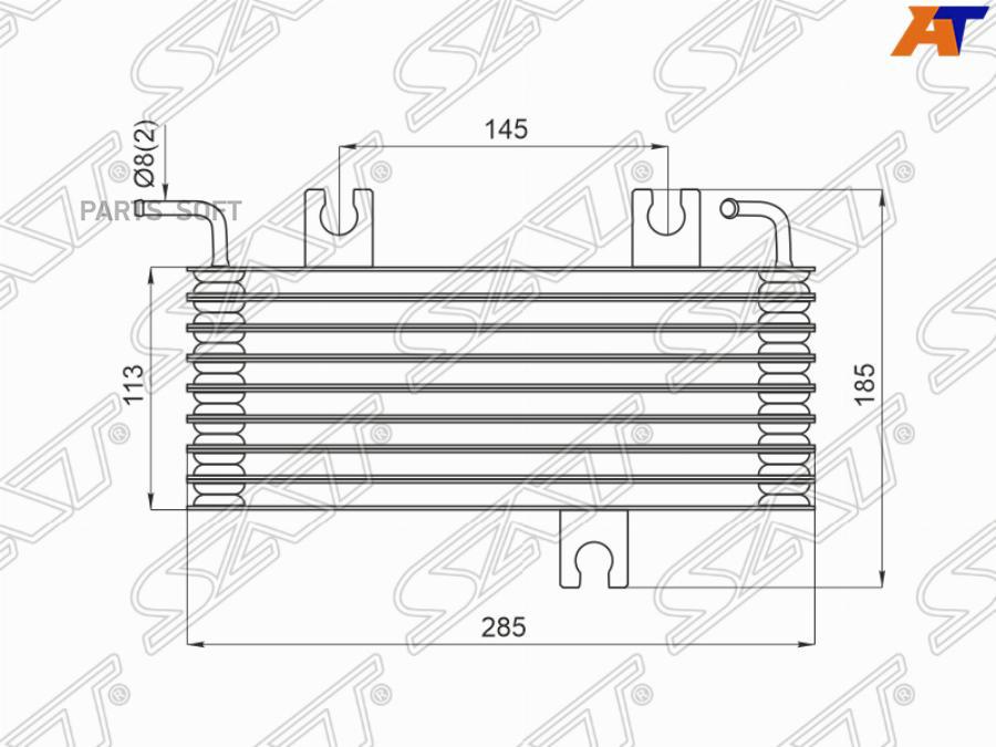 

Радиатор Охлаждения Cvt Nissan Qashqai 06-13 Sat арт. ST-21606-JD30D