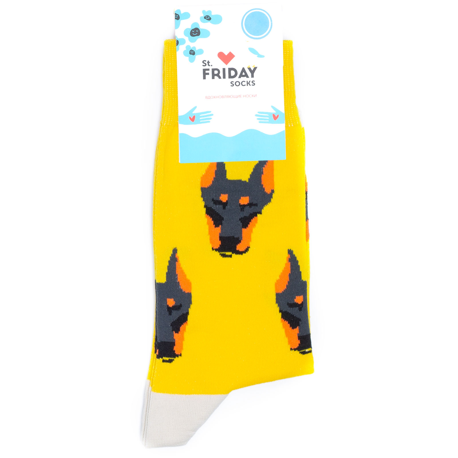 

Носки унисекс St. Friday Socks разноцветные, Разноцветный, Doberman